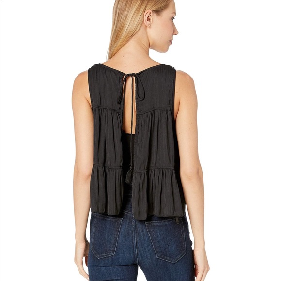 Size M Free People Pretty Chambray Pretty Please Bodysuit - Picture 3 of 6